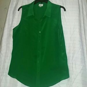 Kelly Green dressy Blouse